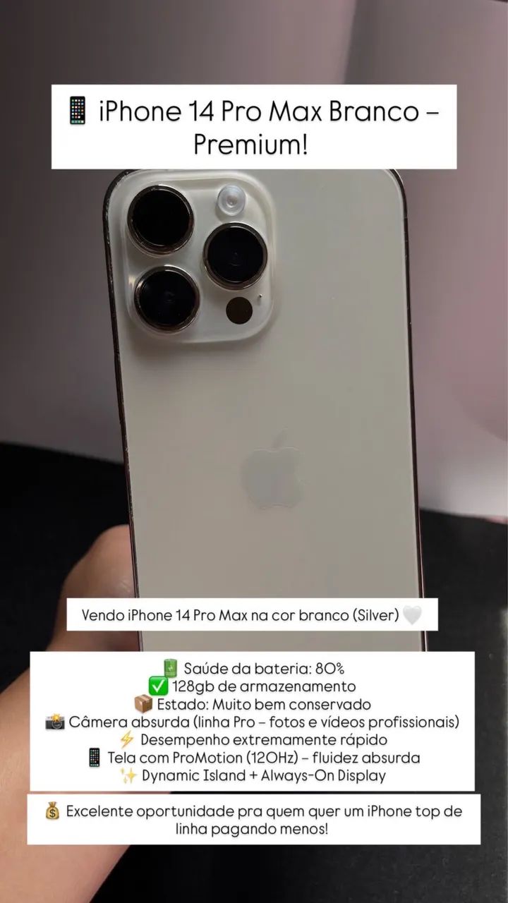iPhone 14 Pro Max - Celulares e Smartphones - Jardim Europa I e II iPhone 14 Pro Max - Celulares e Smartphones - Jardim Europa I e II