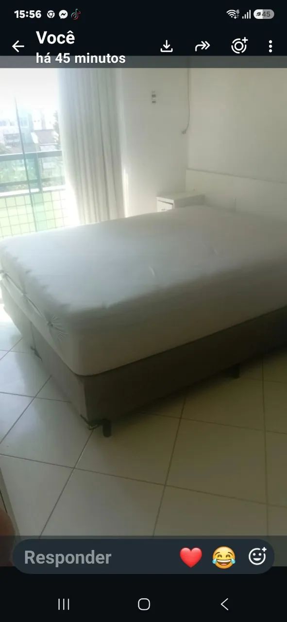 cama queen completa excelente qualidade semi nova - Foto 3
