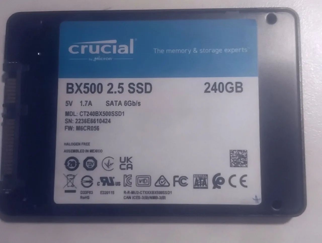 SSD Crucial 240gb - Foto 2
