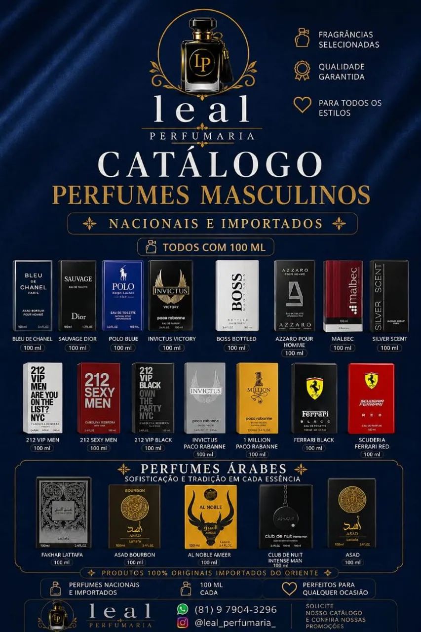 Perfumes primeira linha 