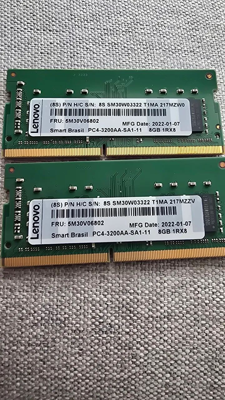 Memória 8g ddr4