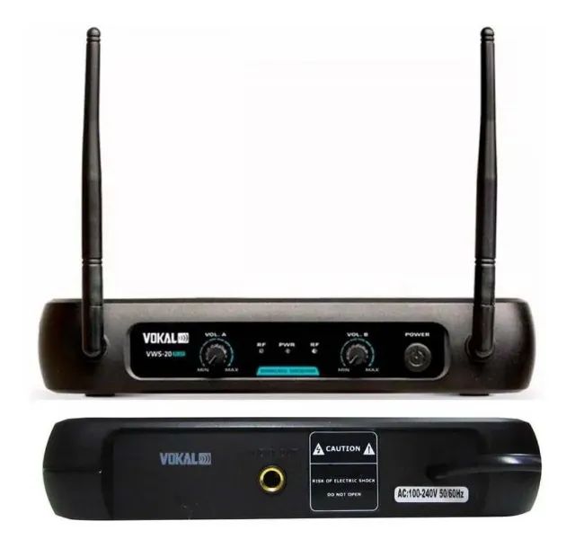 Microfone Vokal Sem Fio VWS 20 Plus - Foto 6