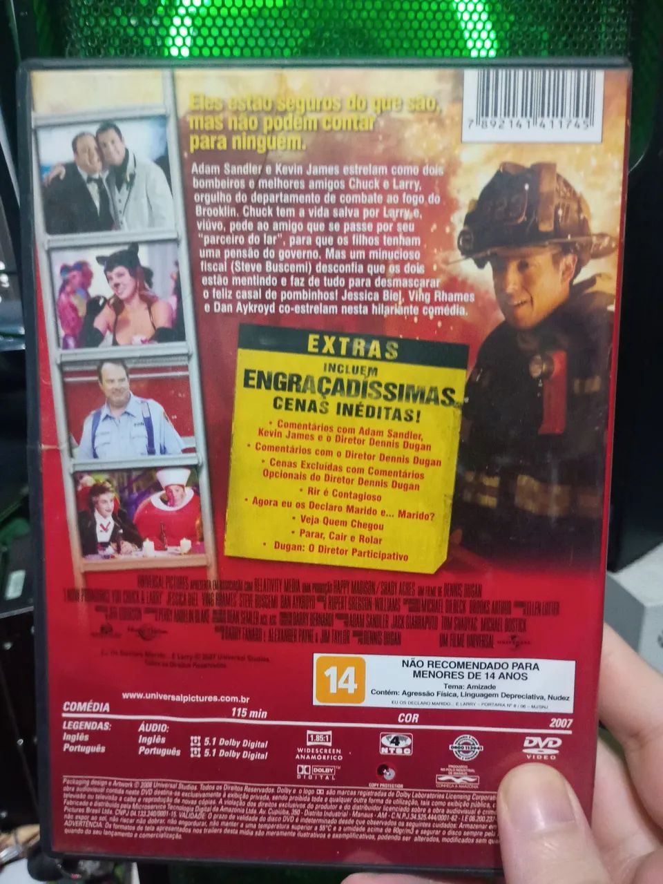 Dvd eu os declaro marido e Larry filme comédia  - Foto 2