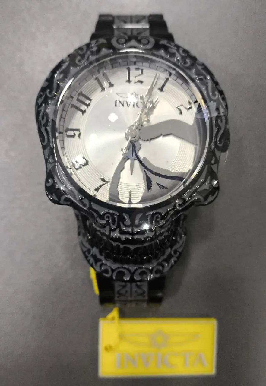 Relógio Invicta Artist Series Skull Black Skeleton 33967 - Foto 4