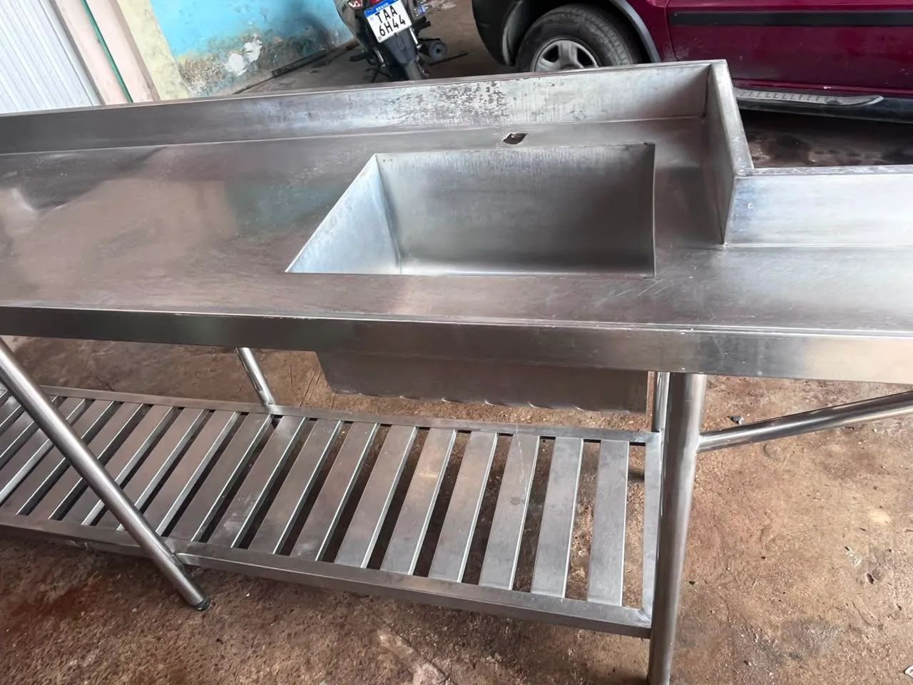 Mesa Pia de Aço Inoxidável Industrial