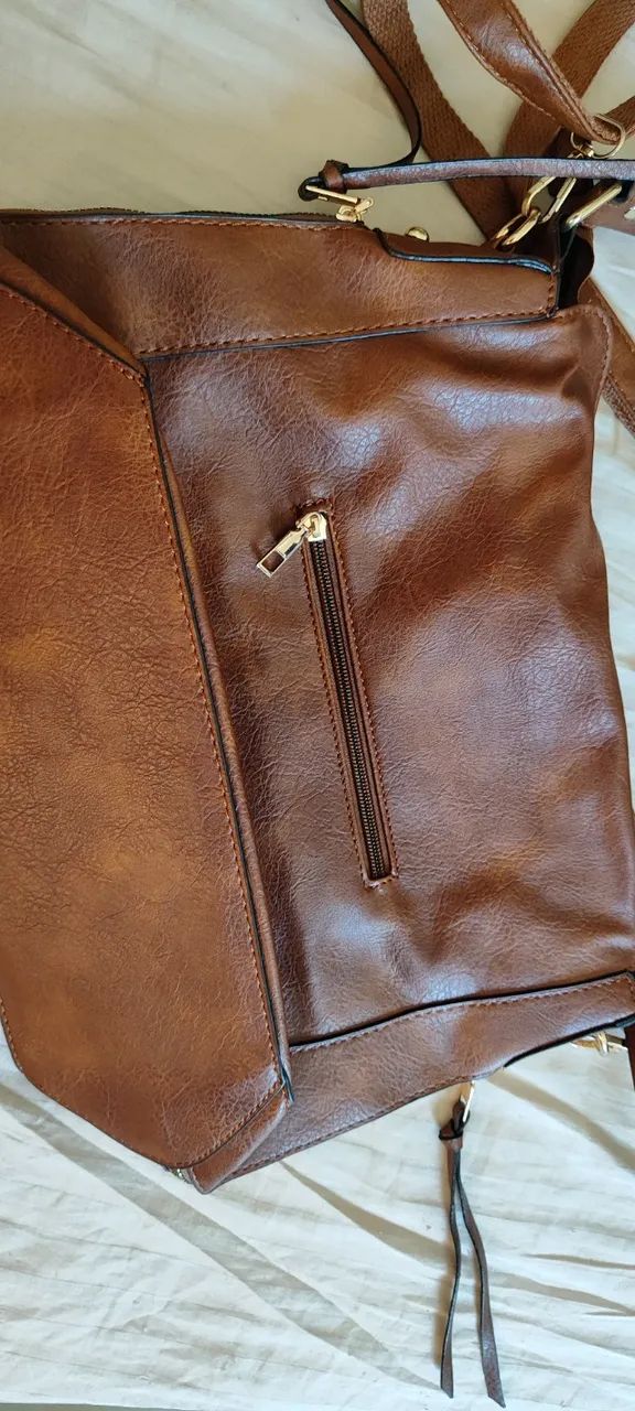 Bolsa grande de ombro e transversal  - Foto 2