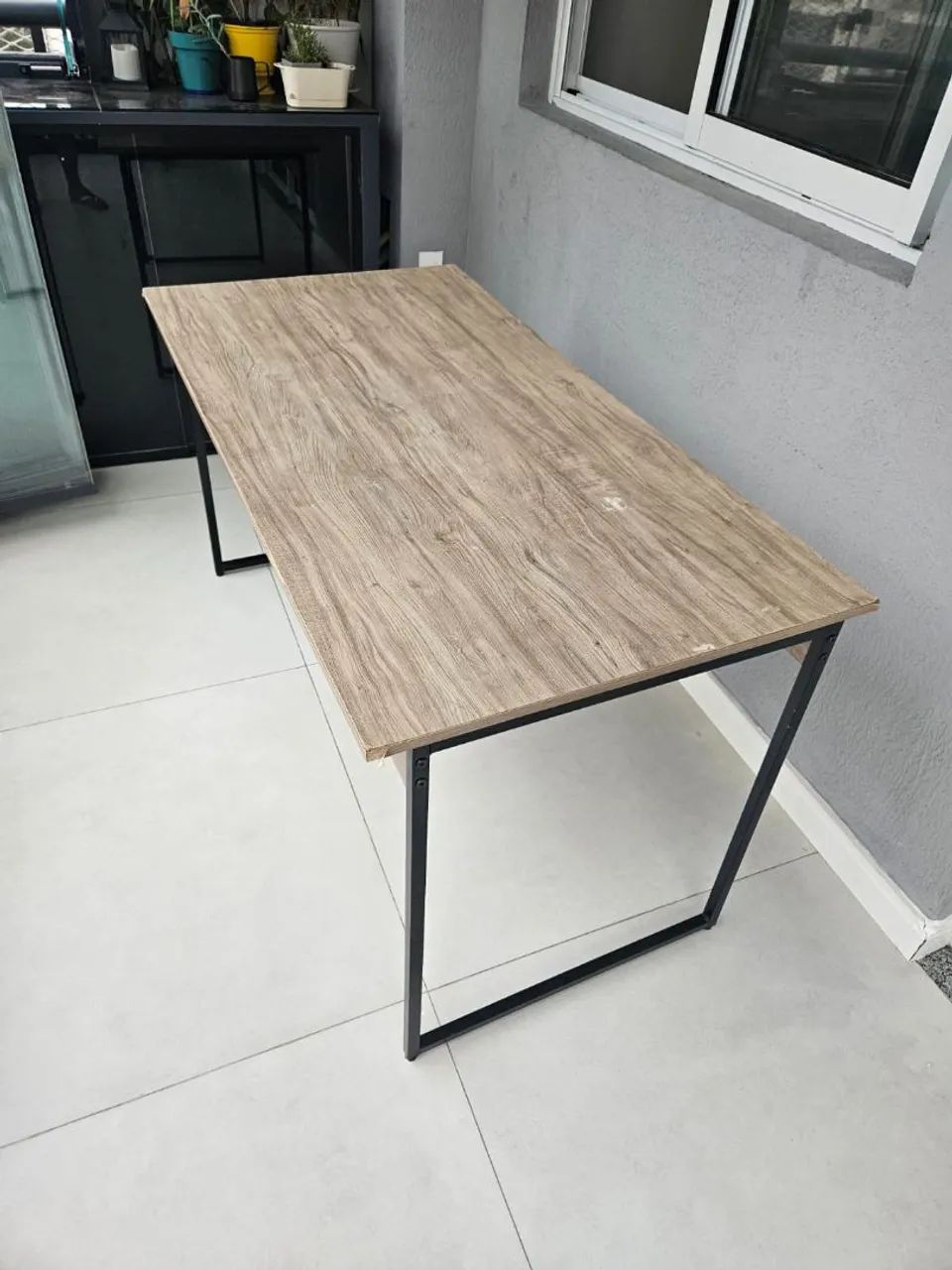 mesa com banco industrial - Foto 4