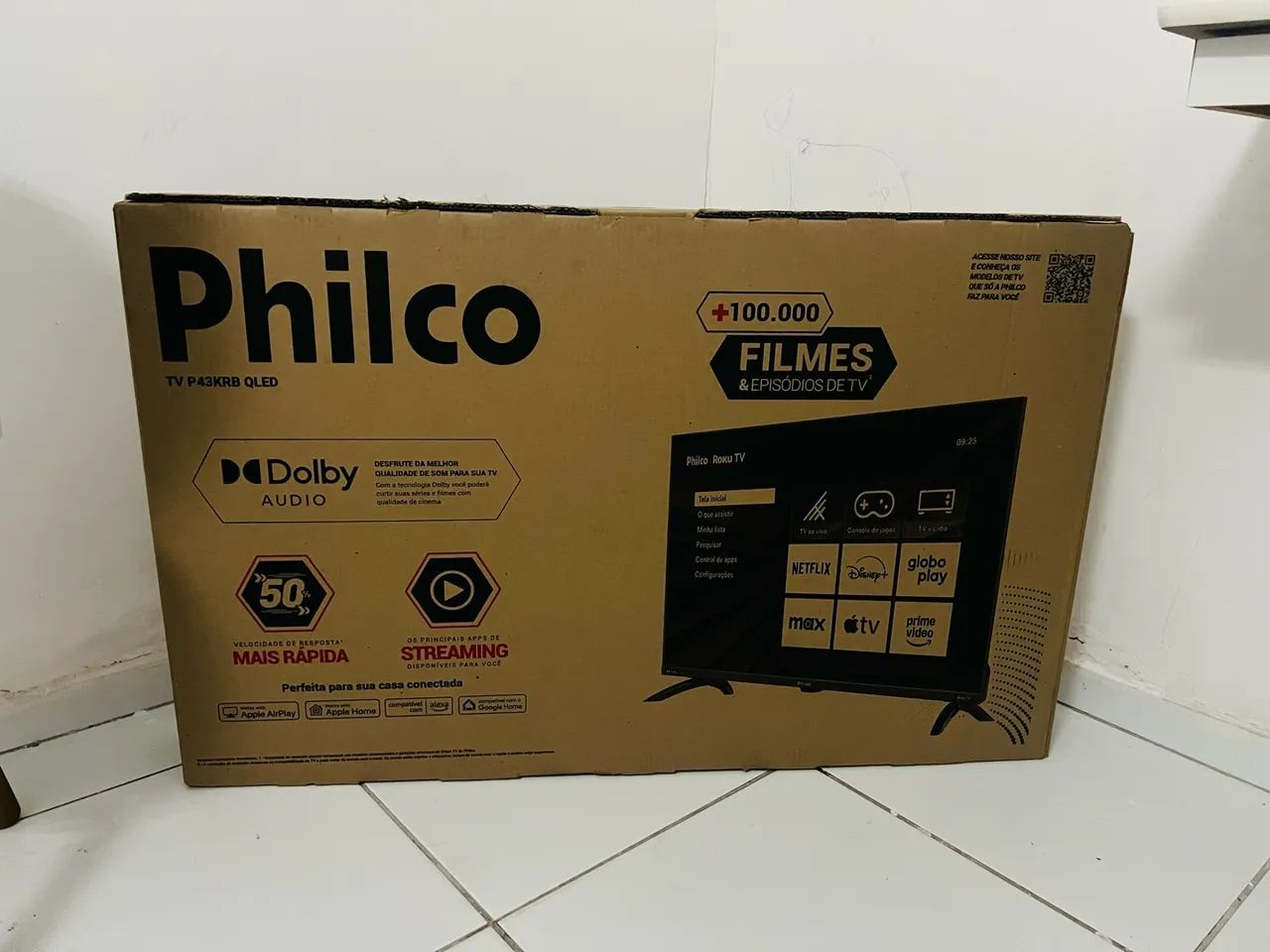 TV QLED PHILCO 43 POLEGADAS LACRADA - Foto 3
