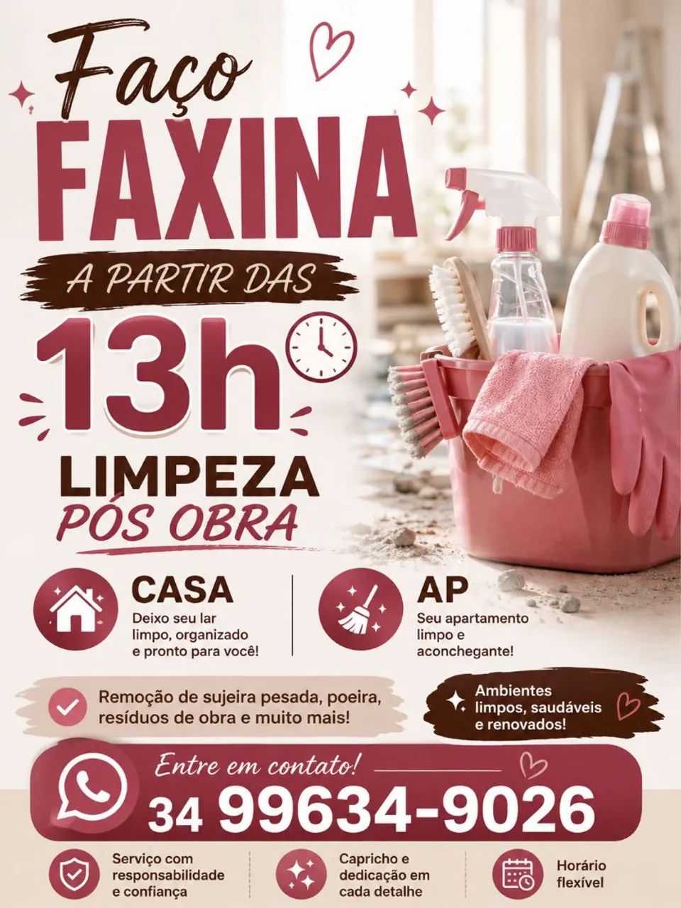 Faço faxina 