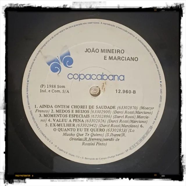 LP Vinil: João Mineiro e Marciano - Volume 12 - Foto 4