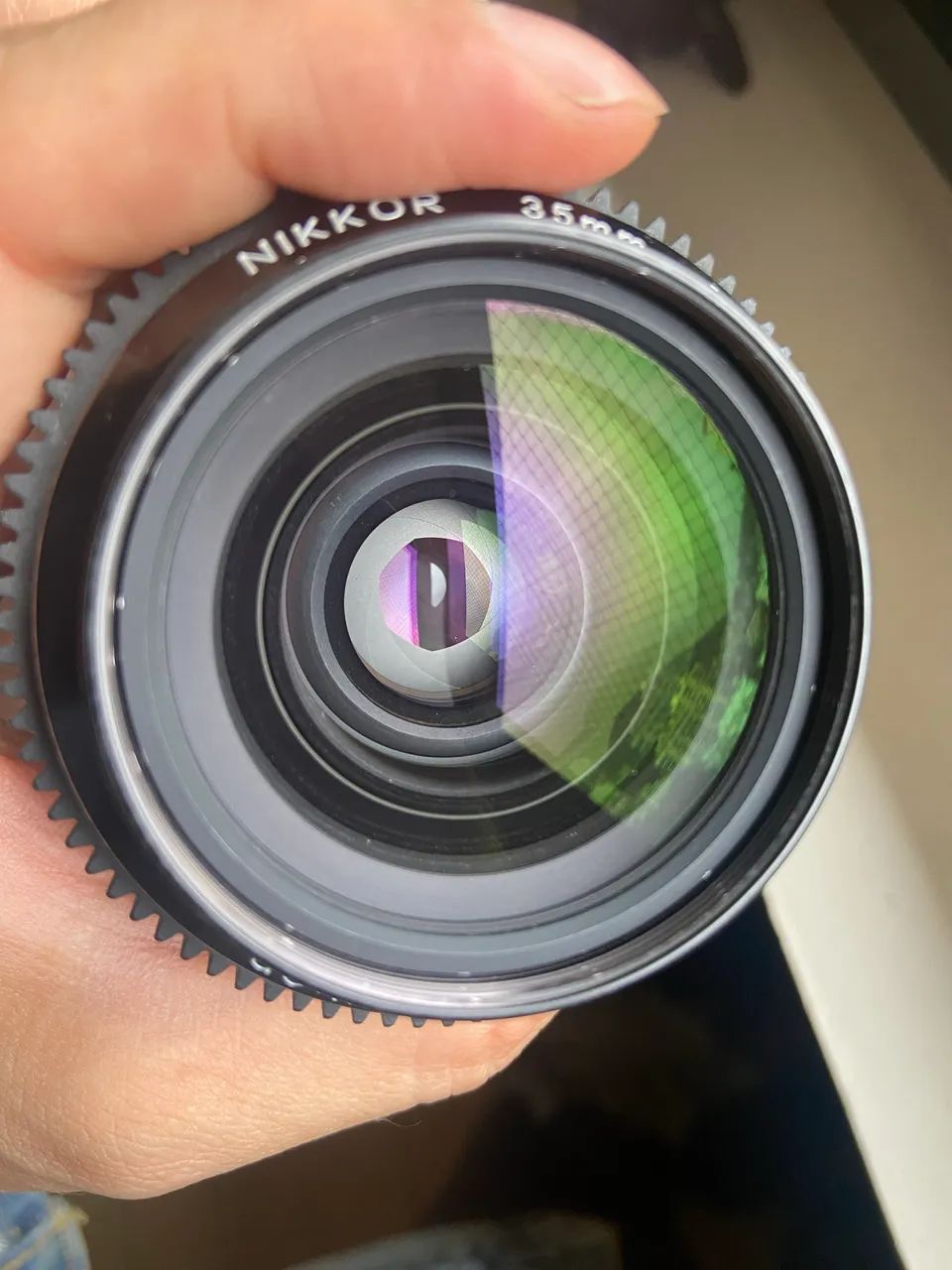 Lente Nikon AI AIS 35mm f2 + Filtro UV Tiffen + Focus Gear Tilta + Step Up Ring 77mm - Foto 2