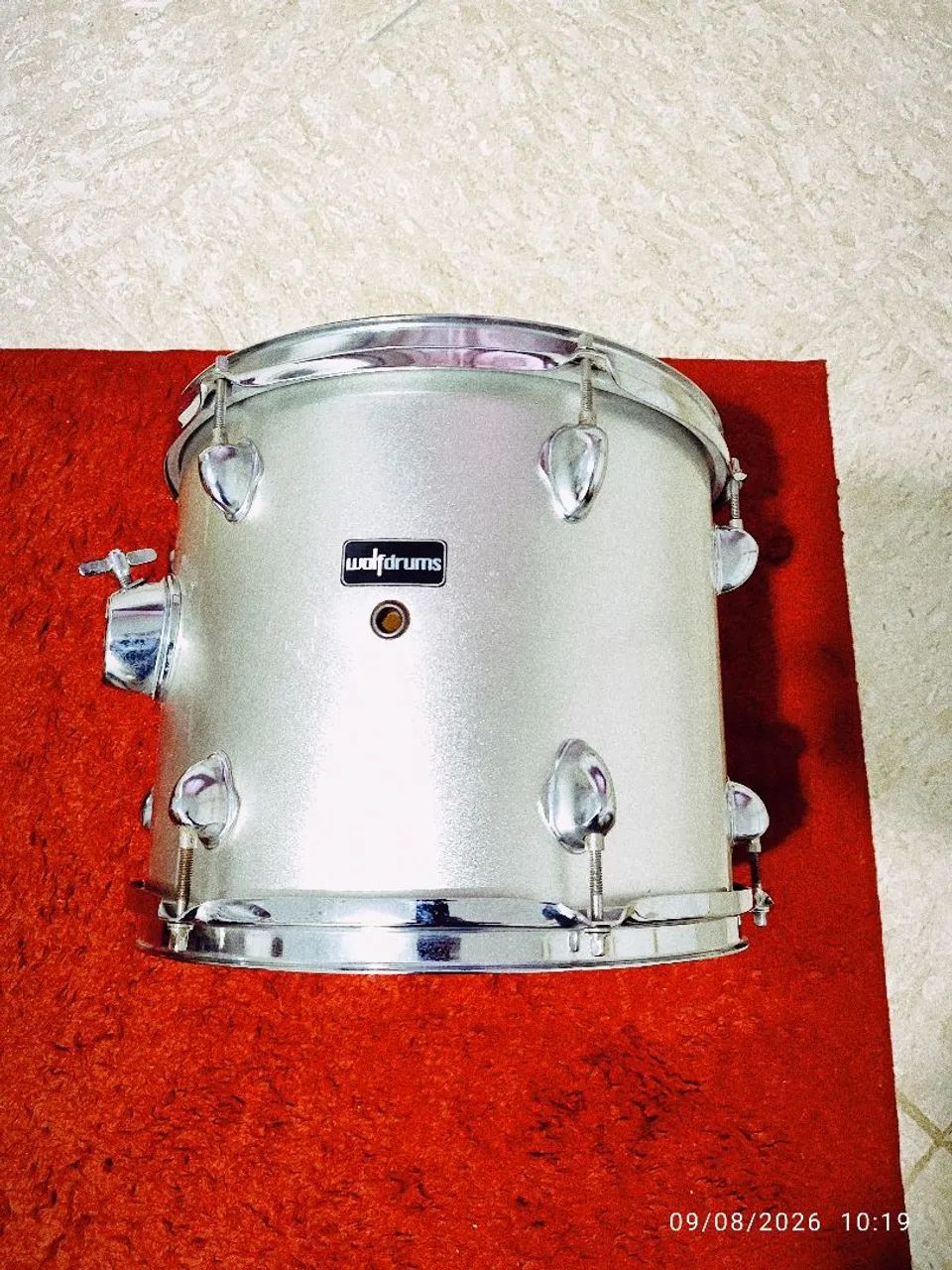 Tom de bateria de 12 polegadas 6 afinação da Wolf drums usado perfeito  - Foto 4