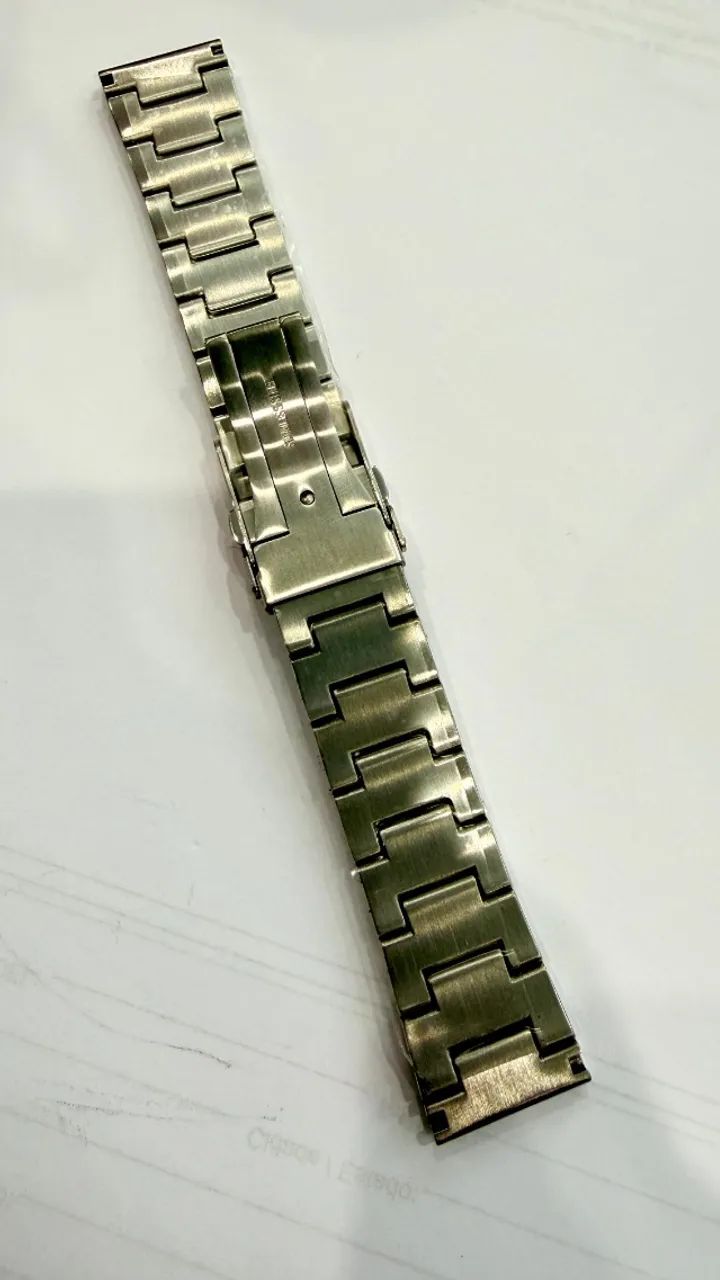 Bracelete Pulseira Aço Relógio 22mm Universal Seiko - Foto 2