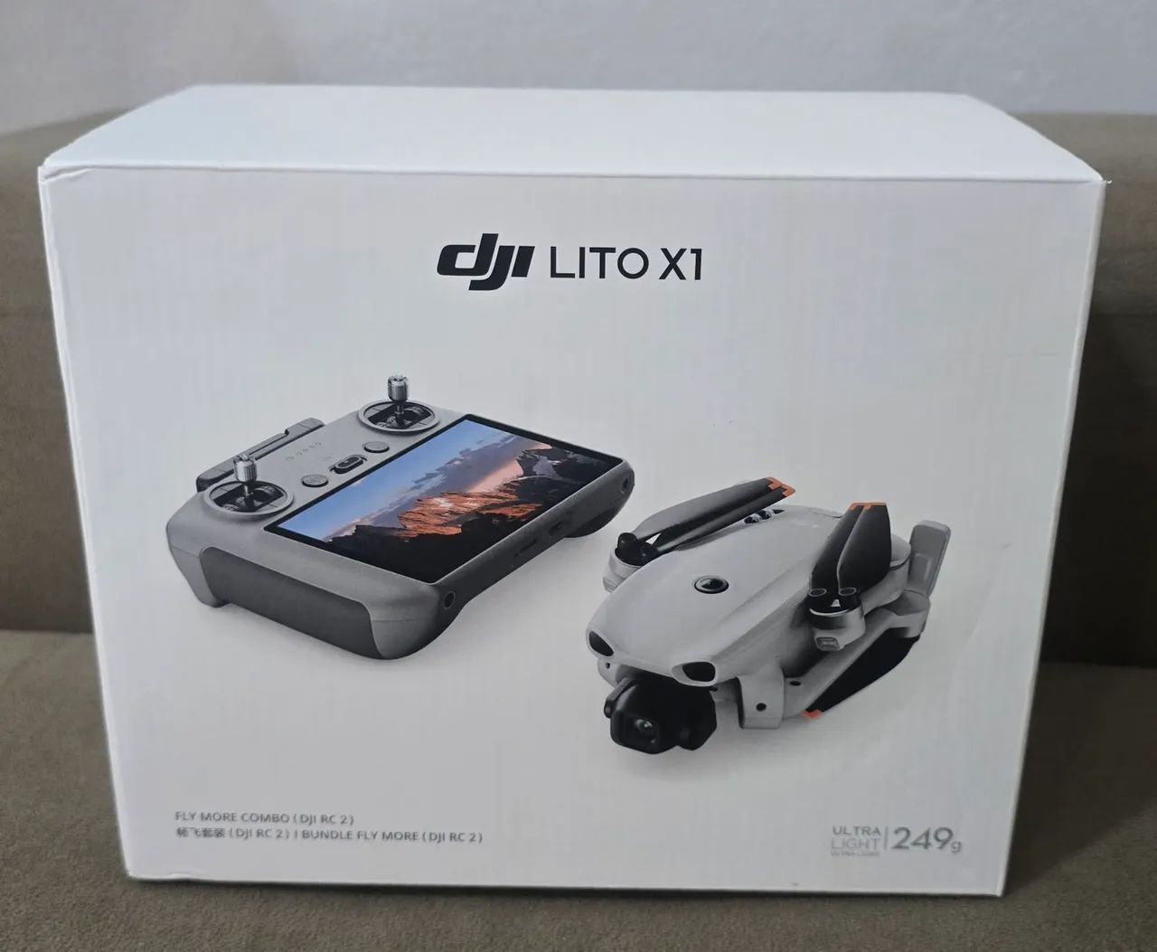 DRONE DJI LITO X1 FLY MORE COMBO CONTROLE COM TELA NOVO, LACRADO À PRONTA ENTREGA 