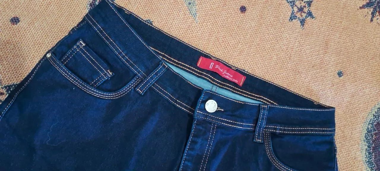 Bermuda plus size tam 48/50, Black jeans com elastano seminova linda - Foto 2