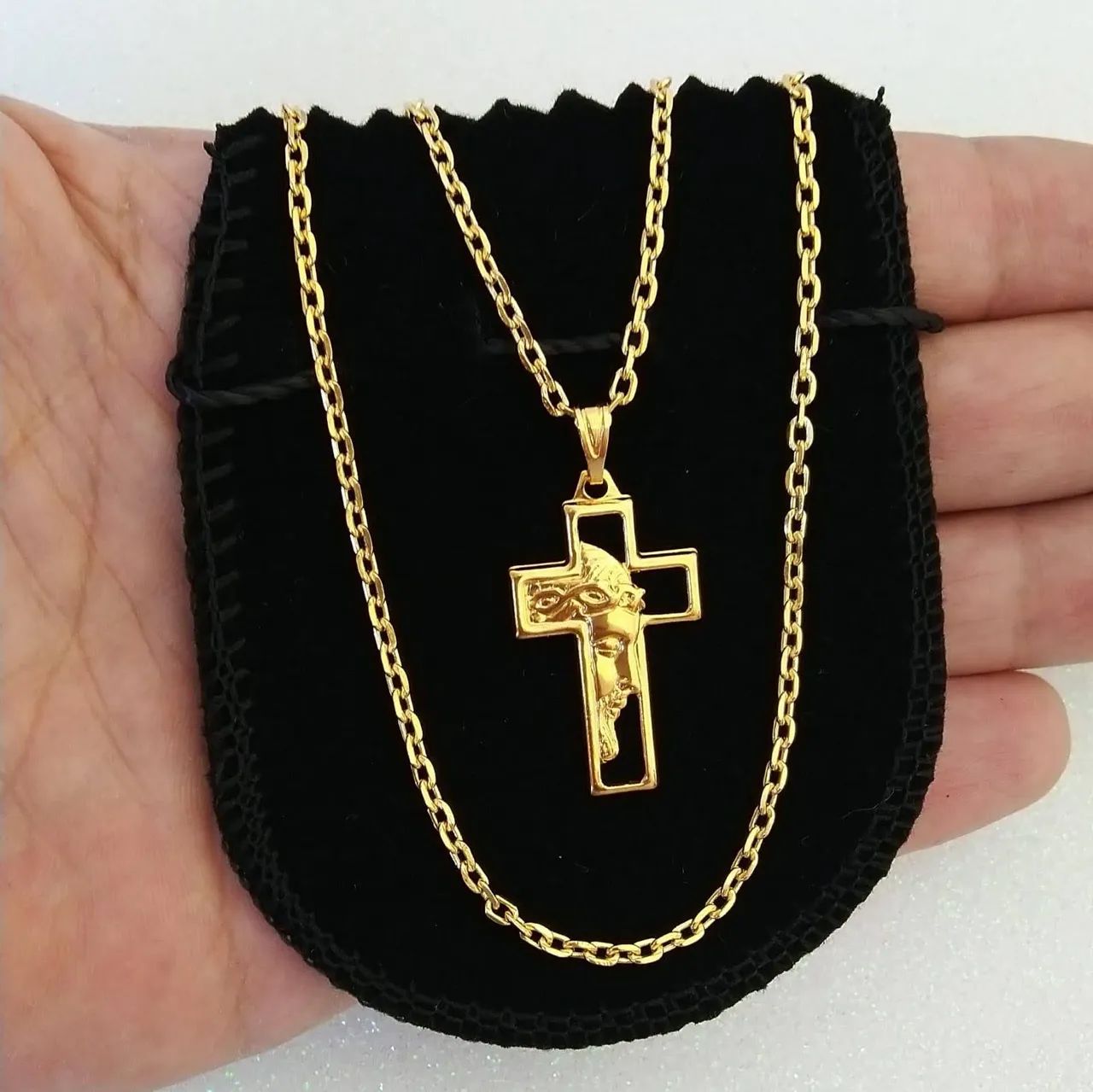Corrente banhada a ouro 18k