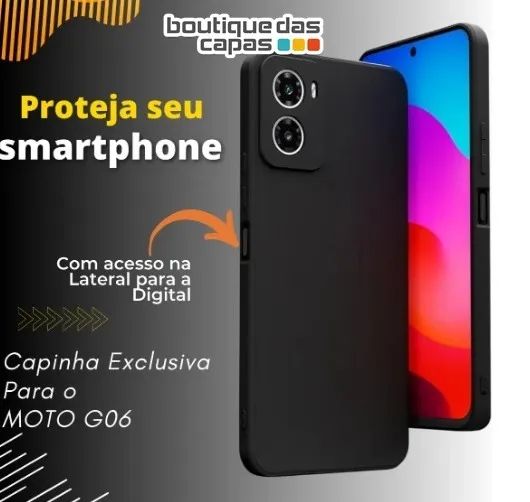 capa case tpu cores motorola G06 com proteção câmera