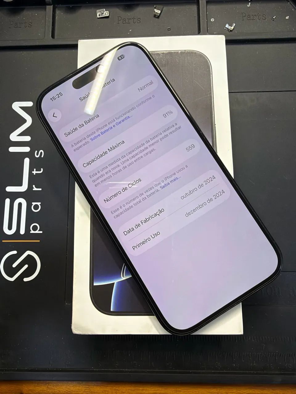 iPhone 16 Pro 256gb Preto seminovo, acompanha caixa e cabo USB