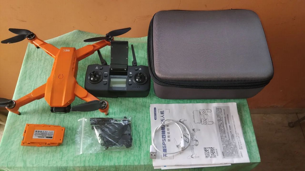Drone L900 Laranja GPS Wi-Fi FPV com Controle e Maleta - Funcionando - Leia a Descrição - Foto 2