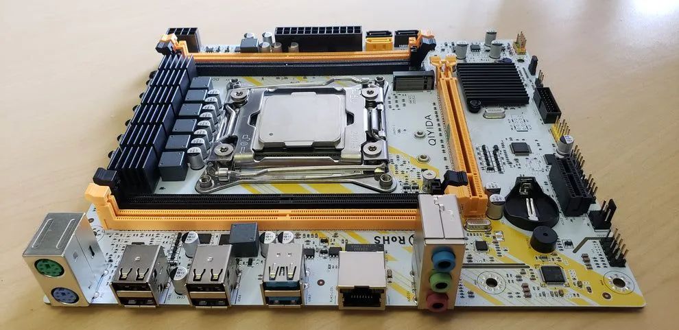 Conjunto de placa-mãe QIYIDA X99 LGA 2011-3 kit com Intel Xeon E5 2650v4 CPU sem RAM - Foto 4
