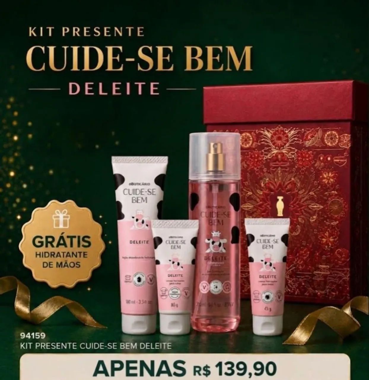 KIT PRESENTEAR DELEITE OBOTICÁRIO 