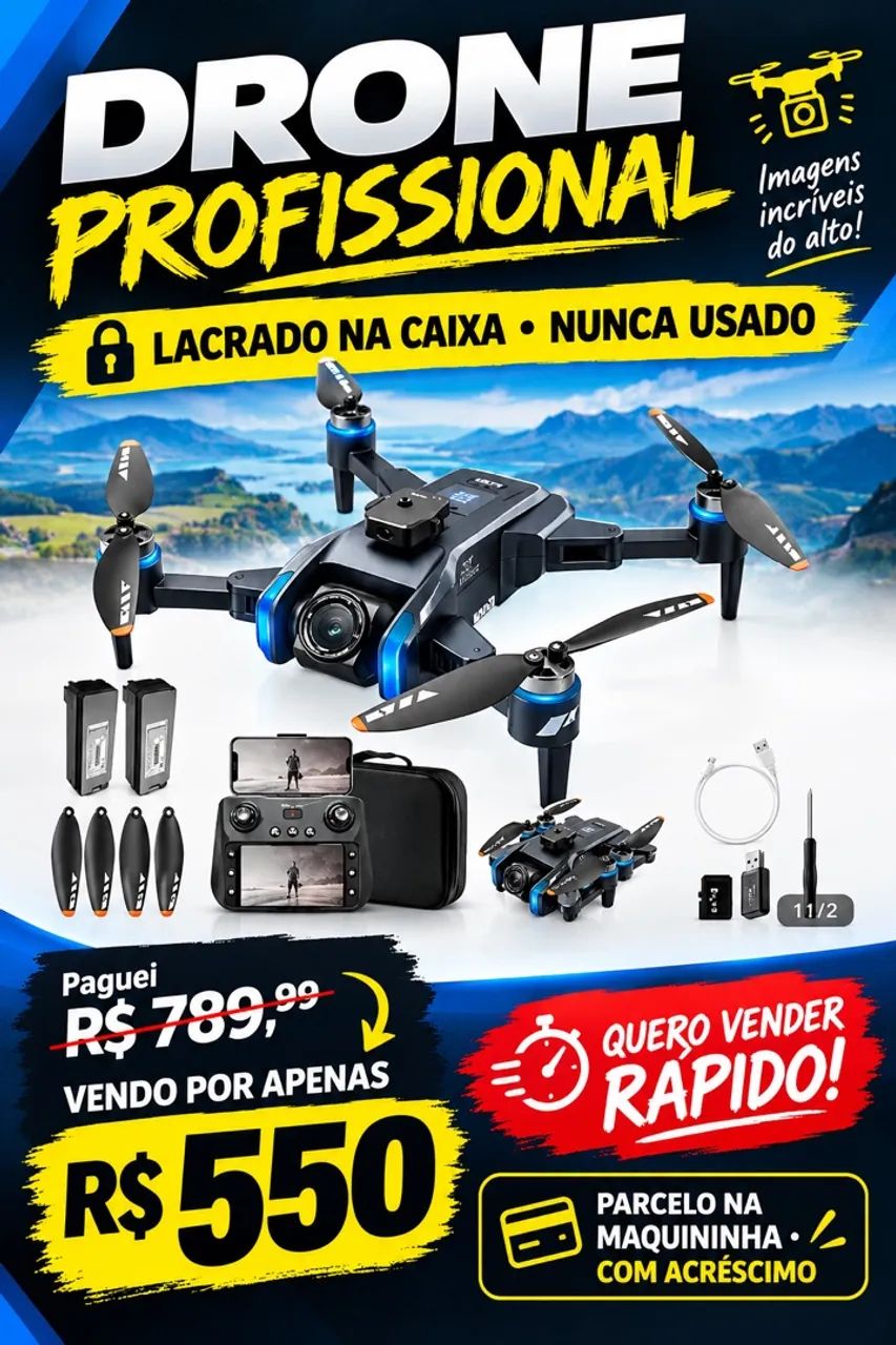 DRONE PROFISSIONAL LACRADO