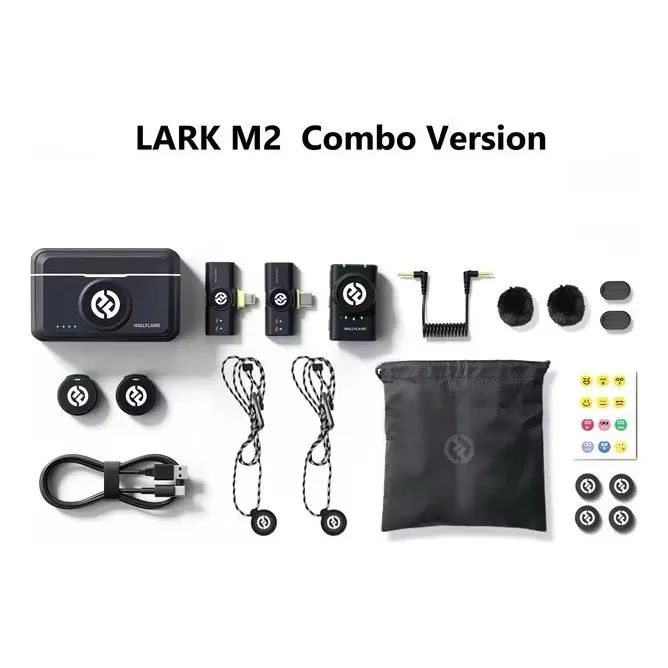 Microfone de Lapela sem fio Hollyland Lark M2 Combo Original  - Foto 3