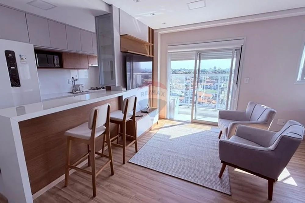 Flat mobiliado de 37m² com varanda no Condomínio Notting Hill  Sorocaba SP, com lazer comp