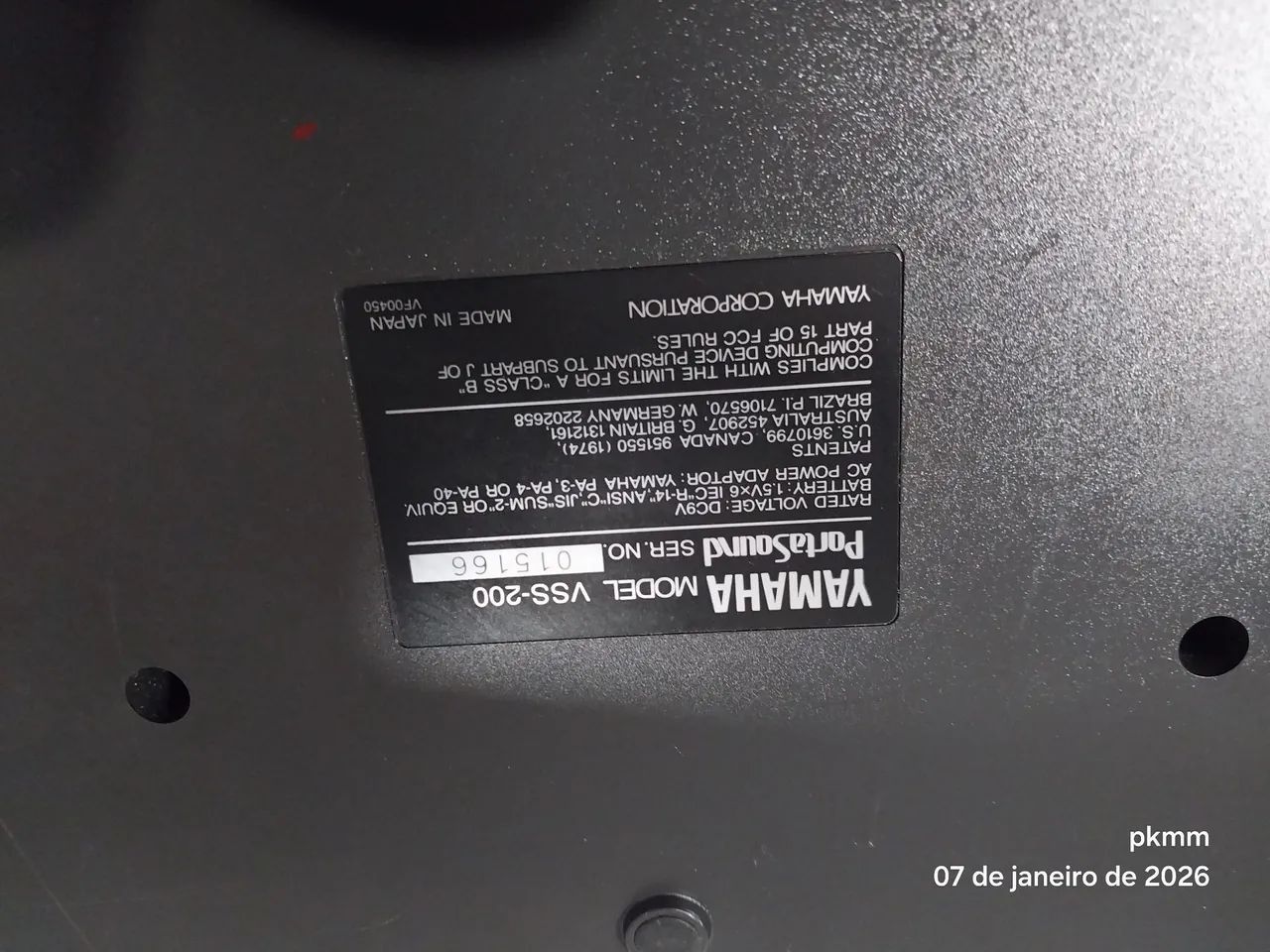 Teclado Yamaha Vss200 Excelente com microfone e manuais - Foto 2