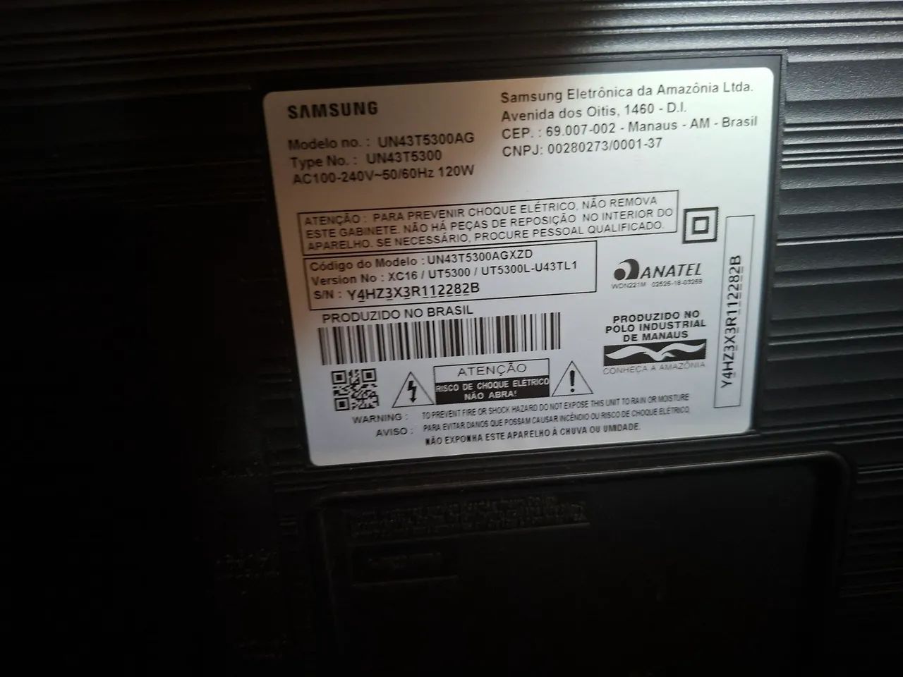 Vendo televisão 43 polegadas Samsung com defeito  - Foto 5