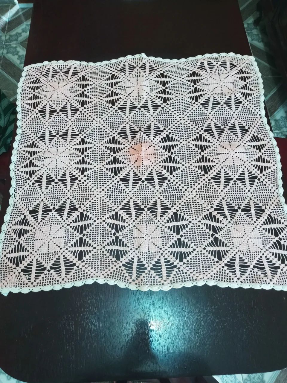Crochê quadrado 77x77