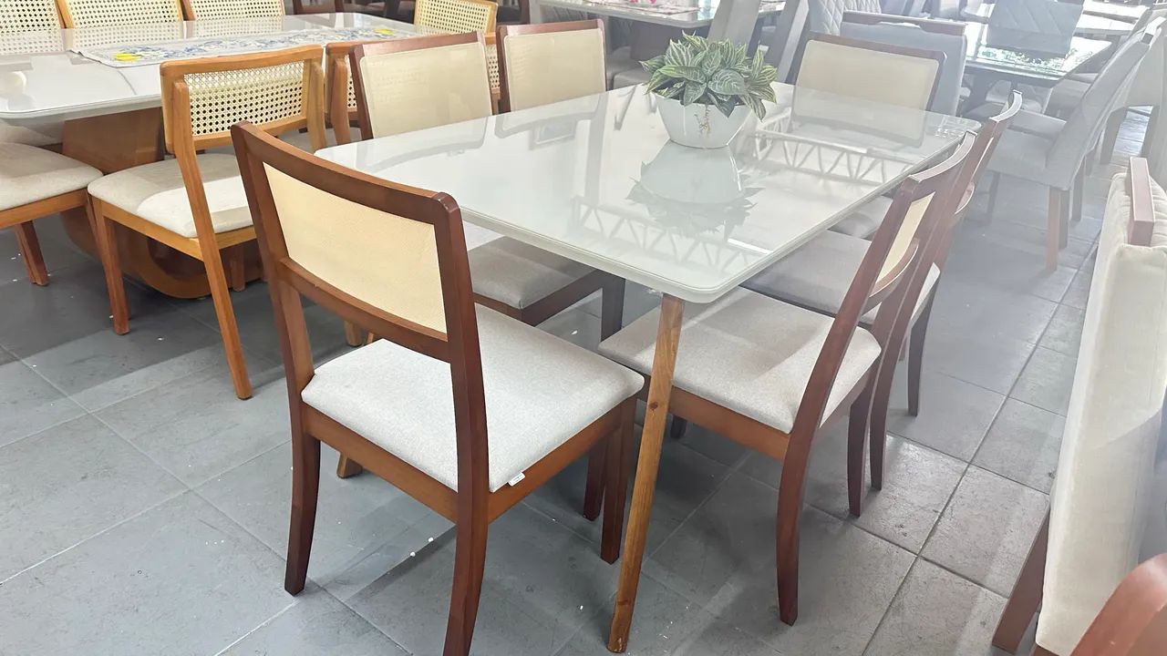 Mesa nova de madeira maciça pronta entrega  - Foto 2