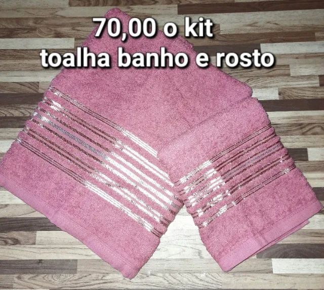 Kit toalhas banho e rosto