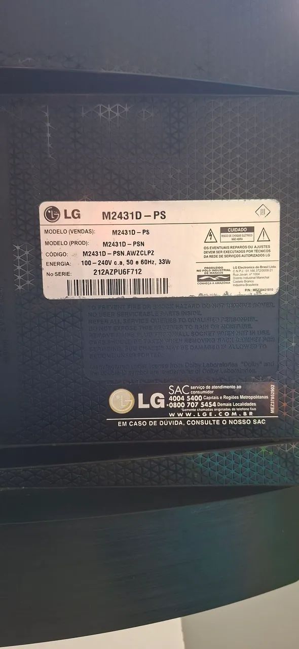 TV/Monitor LG 24" LED - Excelente Estado - Foto 4