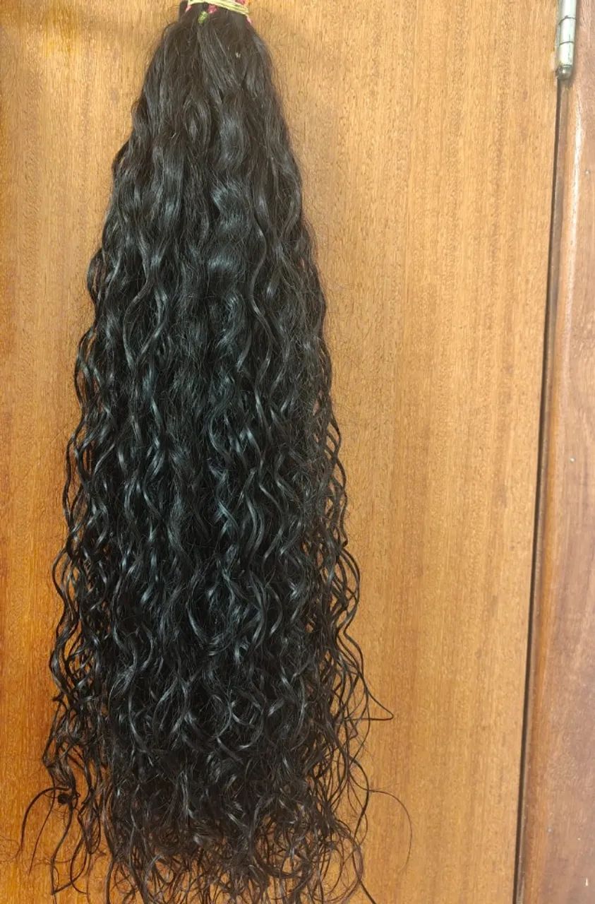 Cabelo brasileiro cortado da cabeça 55 cetrimento com procedência nota  - Foto 5