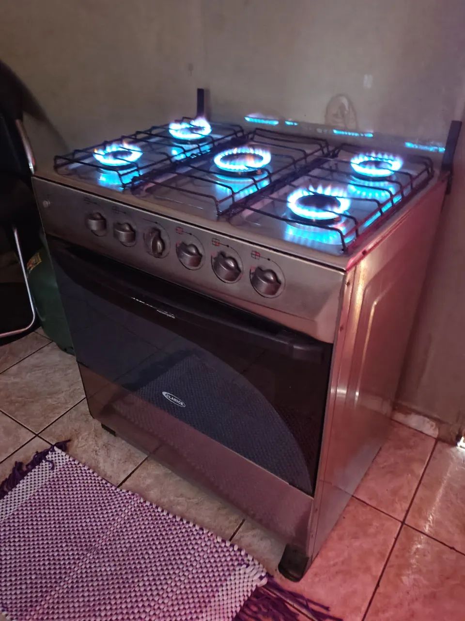 Fogão 5 bocas automático 390$ entrega grátis  - Foto 2
