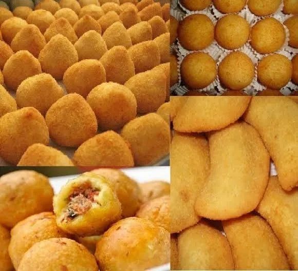 Salgados, churros e refrigerante!