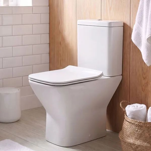 Kit Vaso Sanitário com Caixa Acoplada e Assento Branco Quadrado 3 e 6 litros Living Deca - Foto 2