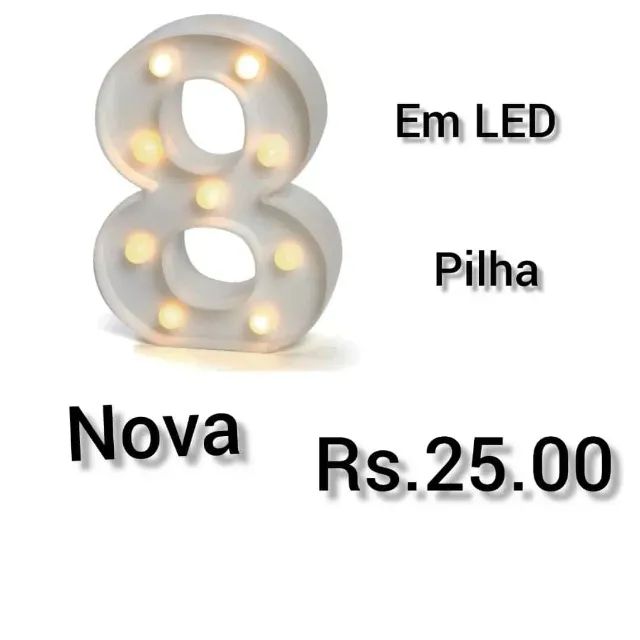 Letras e números.