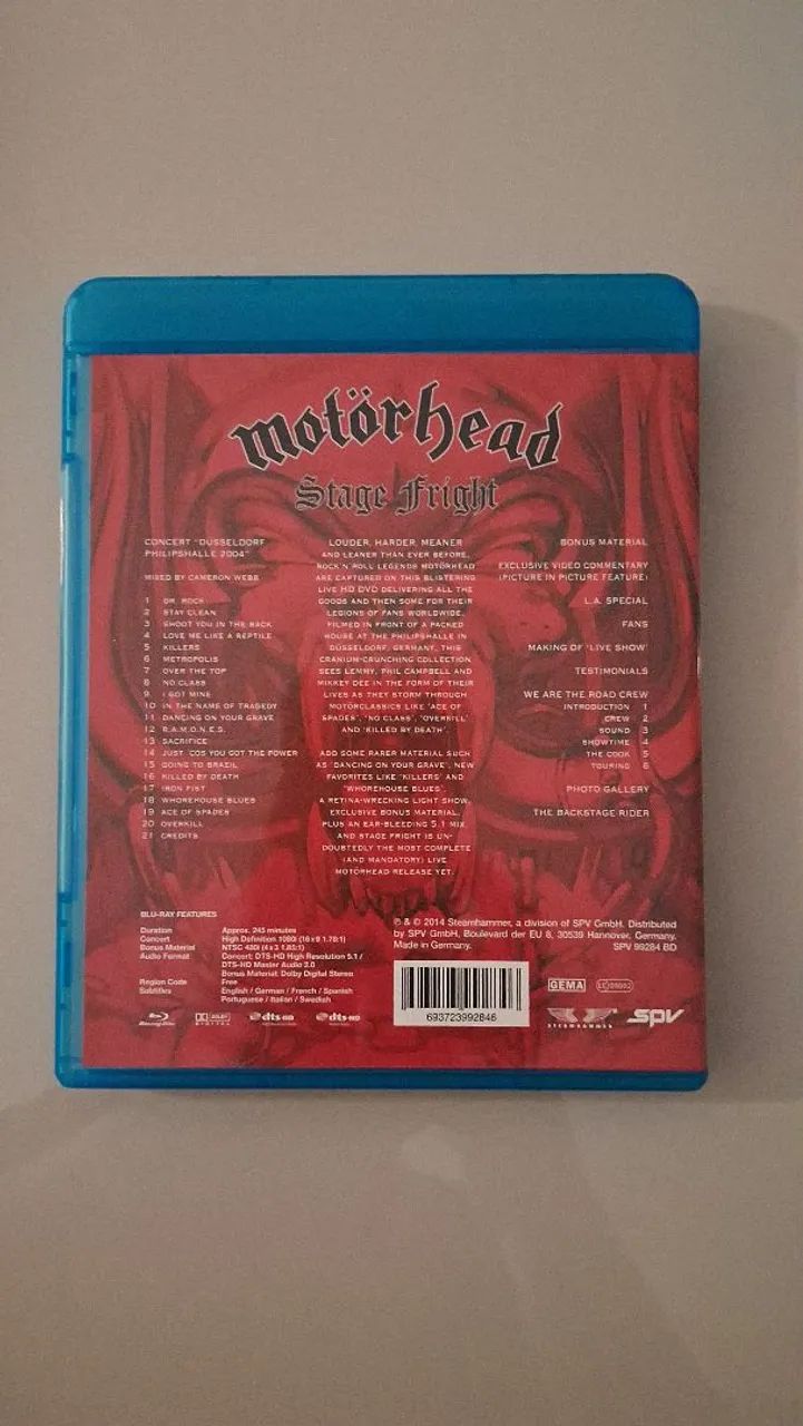 Blu Ray Motorhead importado - Foto 2