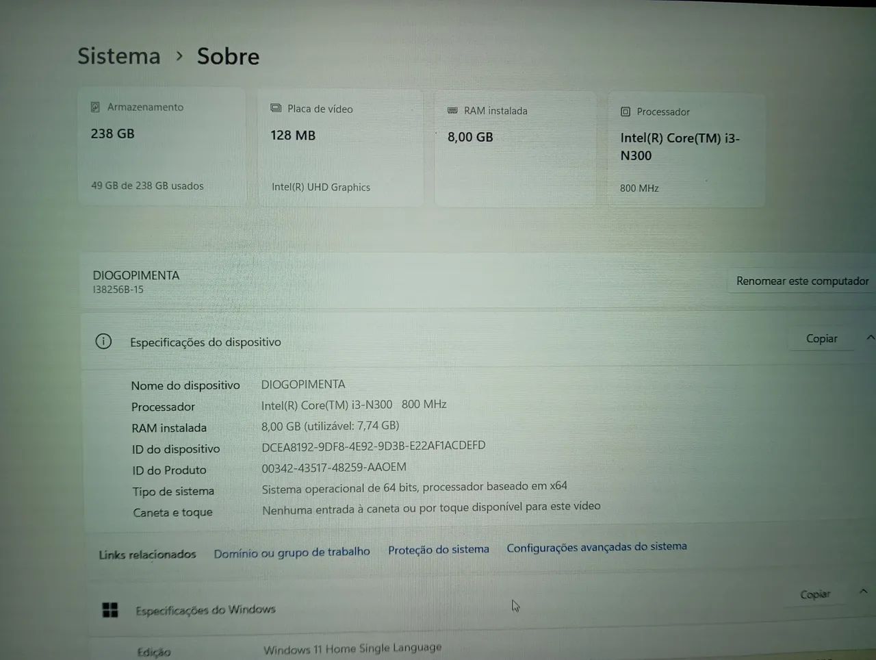 Notebook positivo vision i15 SSD 256gb - Foto 4