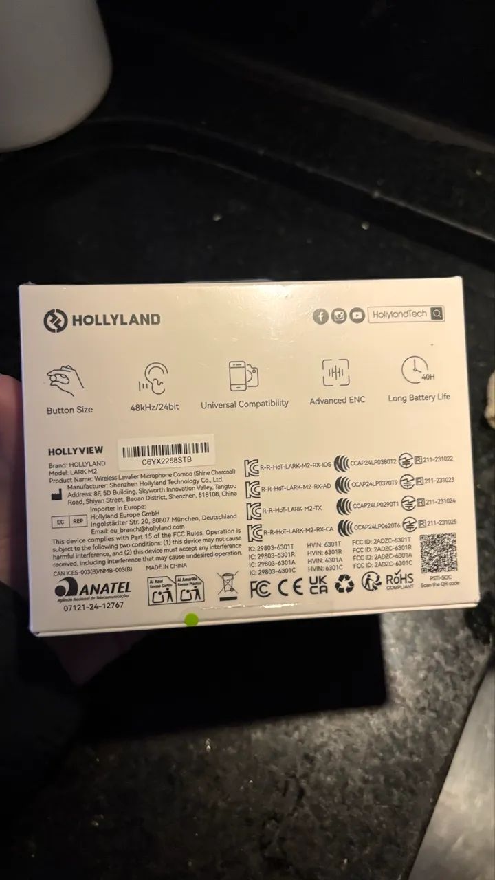 Hollyland Lark M2 Microfone de Lapela - Foto 3