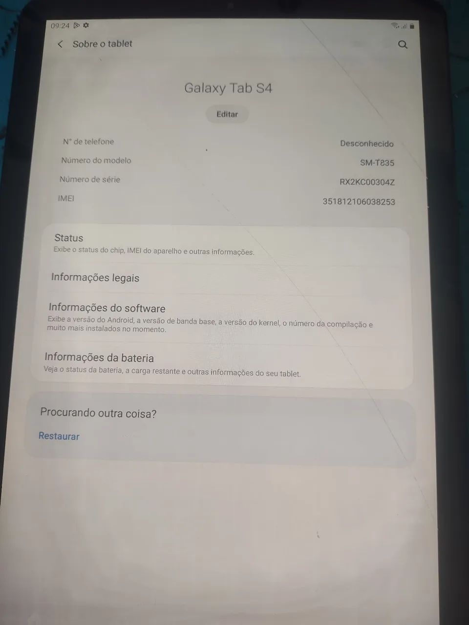 Tablet S4 T835 usado funcionando  - Foto 3