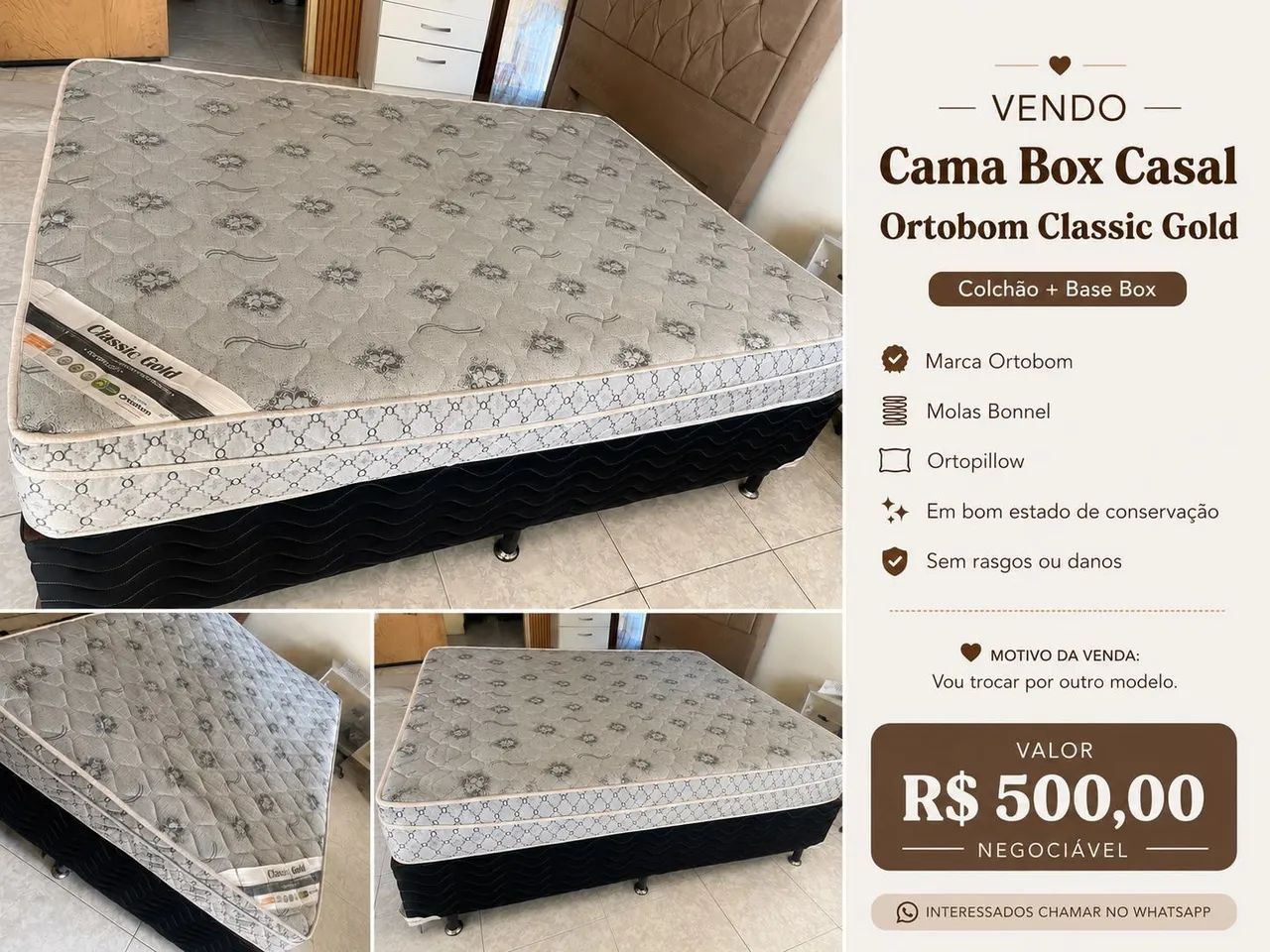 Cama Box Casal Ortobom