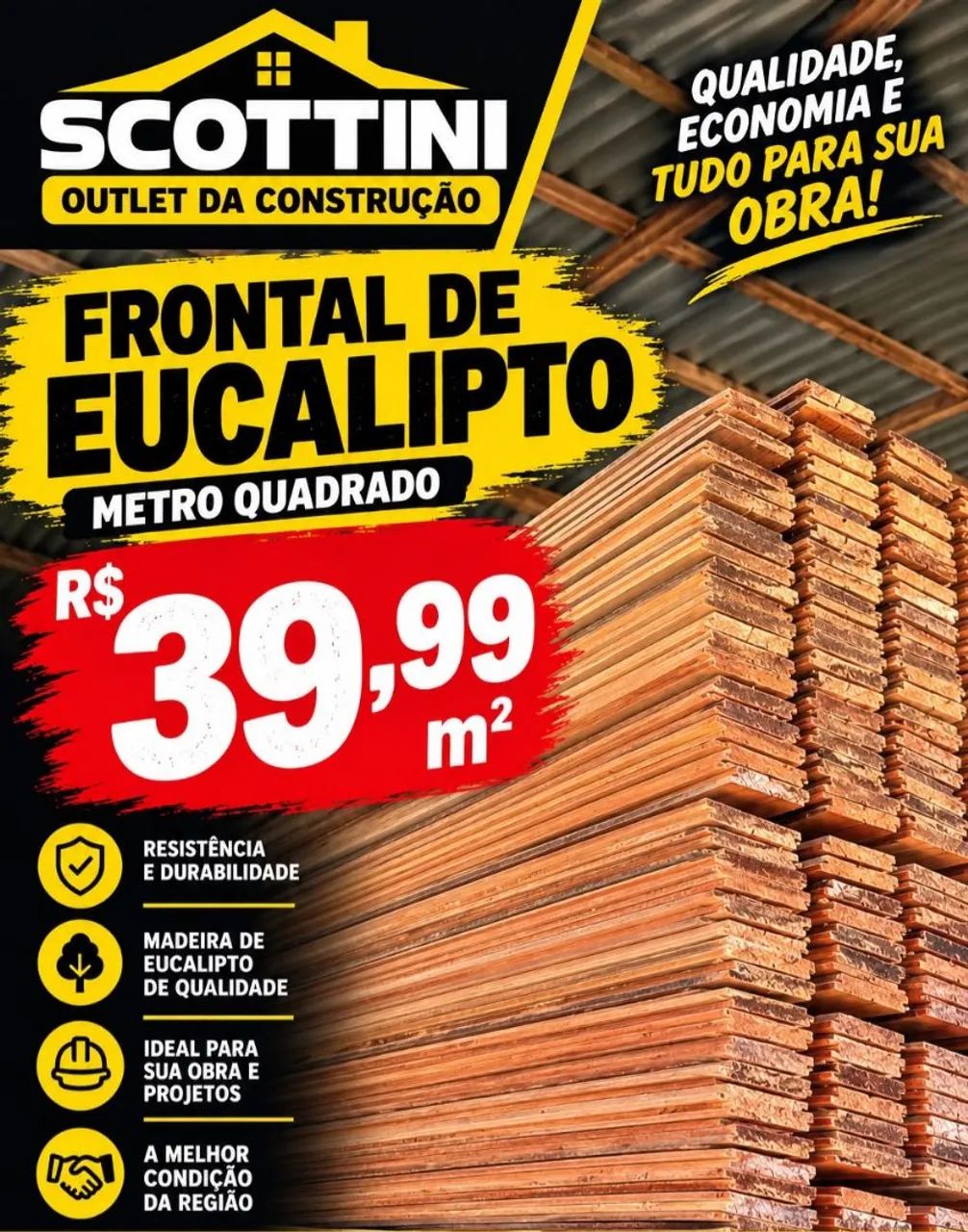 PROMOÇÃO IMPERDÍVEL FRONTAL EUCALIPTO 