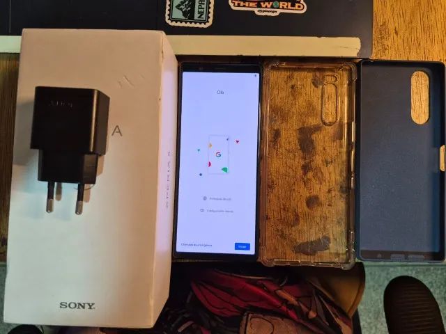 Sony Xpeira 5 (J820) cor azul (Sistema android Pixel Experience OS)