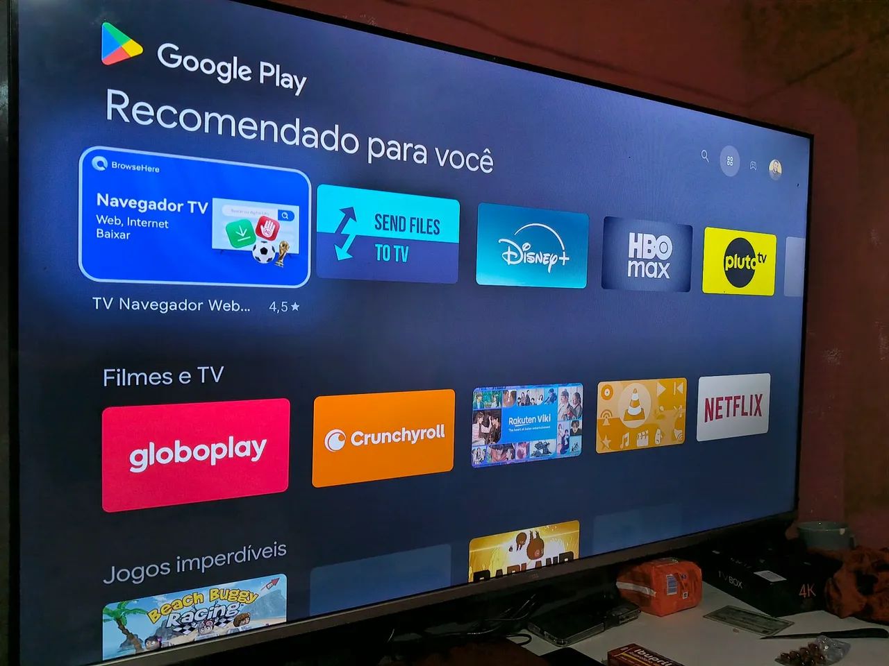 Tv TCL Android 4k bluetooth wi-fi aplicativos atualizados  - Foto 2