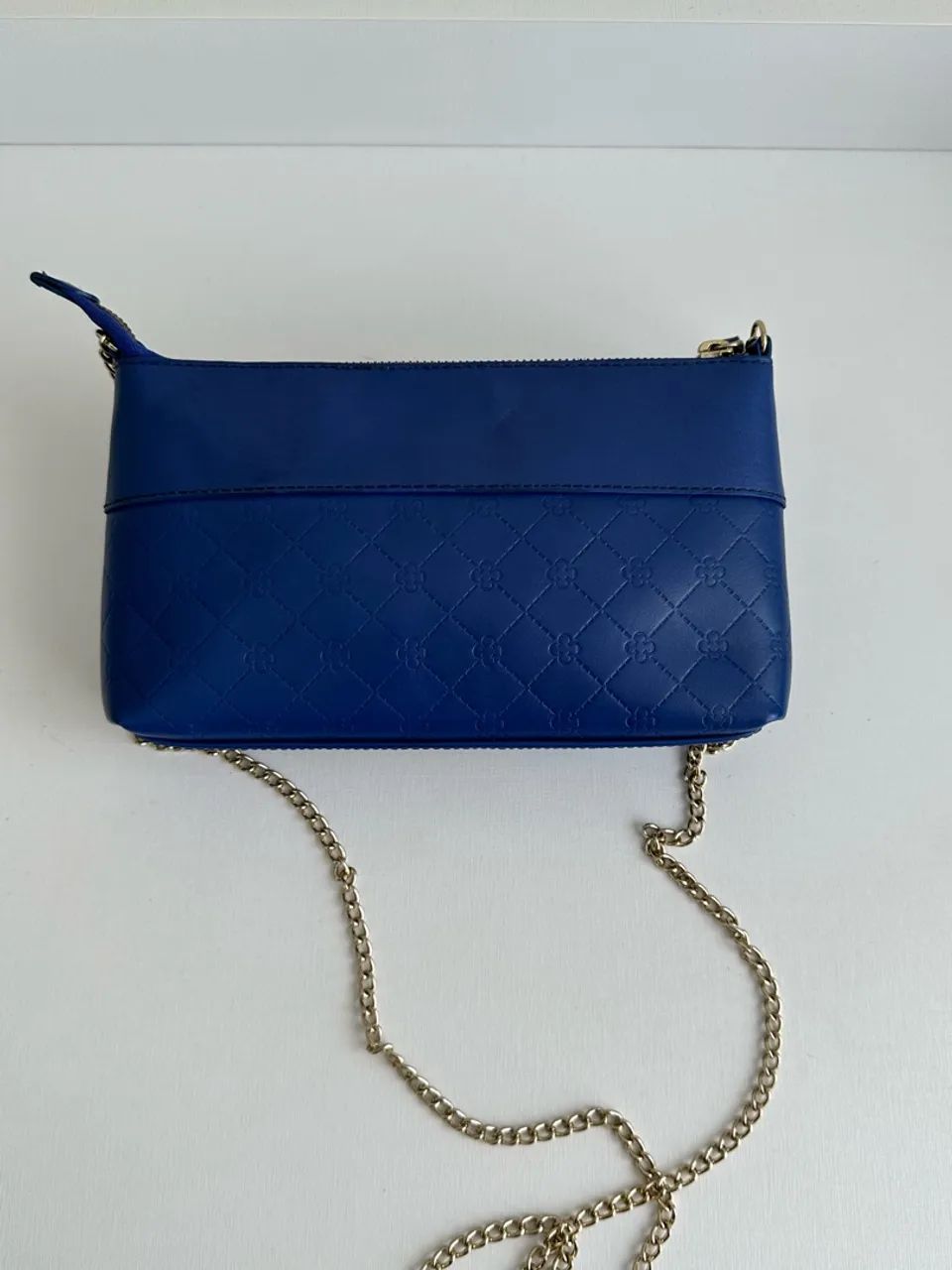 bolsa capodarte azul couro legítimo - Foto 3