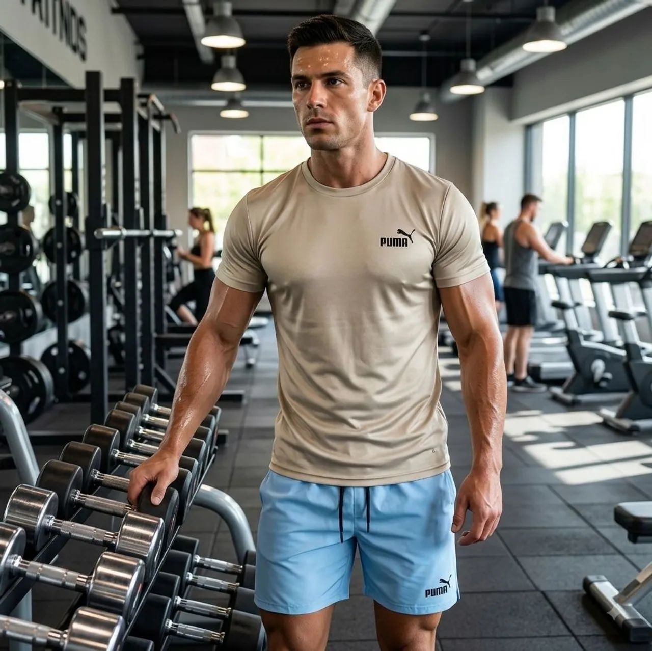 Short masculino elastano  - Foto 3