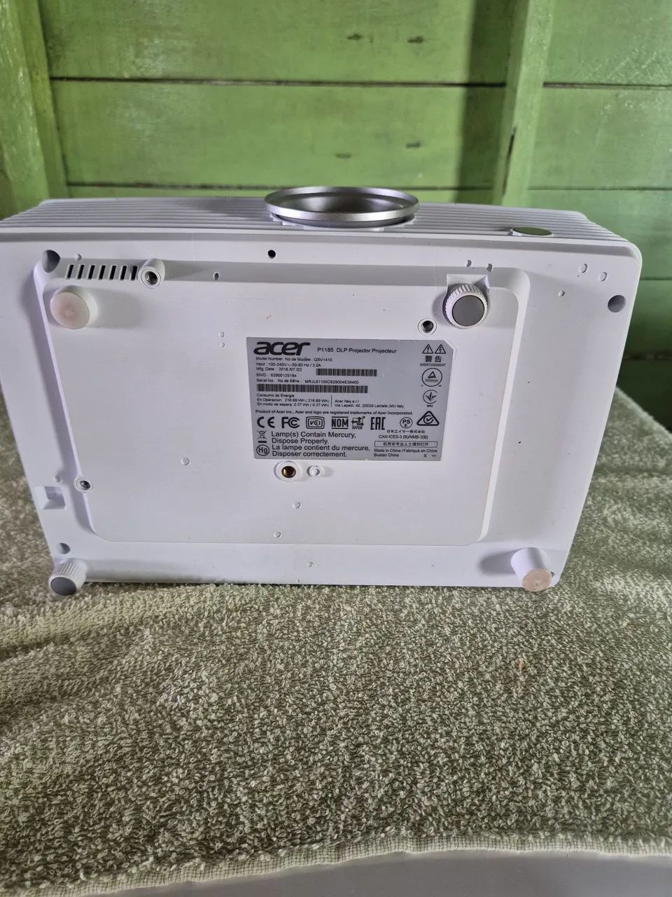 Projetor acer 1185